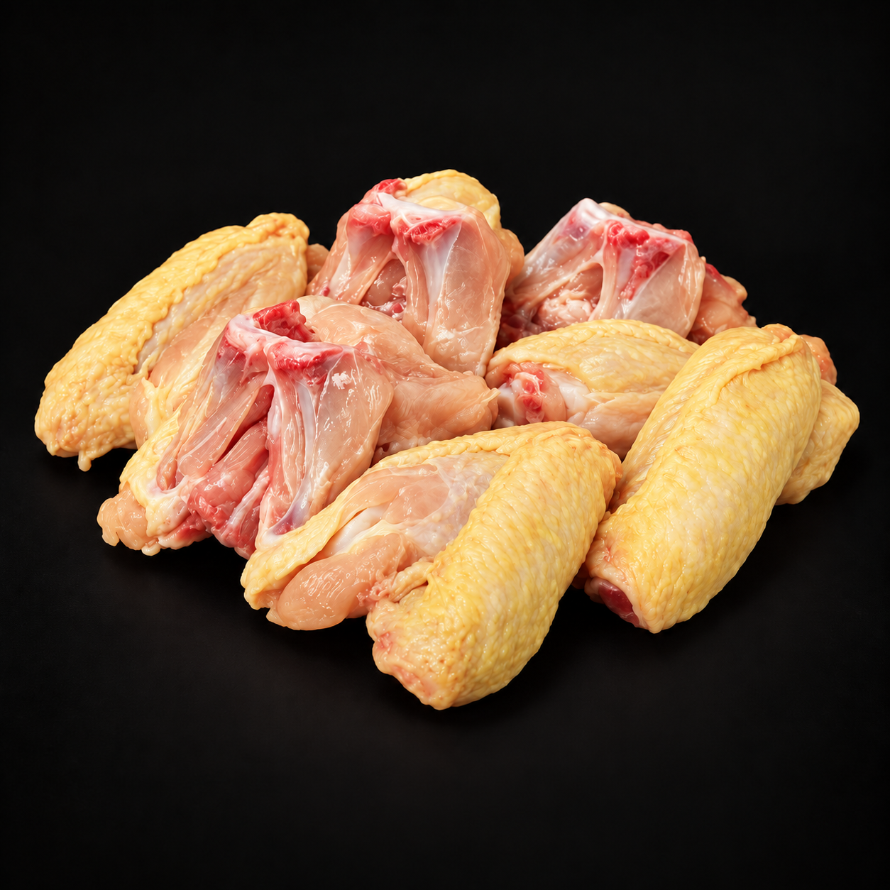 Ali di pollo Penna D’Oro con parte di schiena.