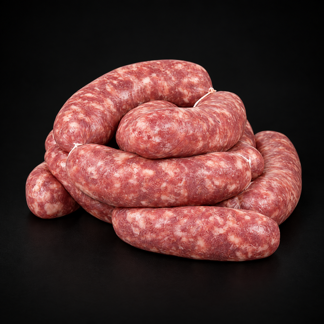 Salsicce di carne suina macinata crude